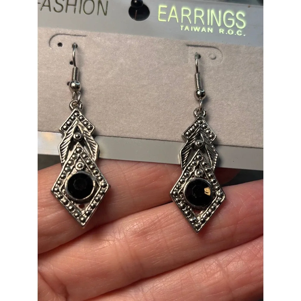 #69. Vintage-style Art Deco Earrings